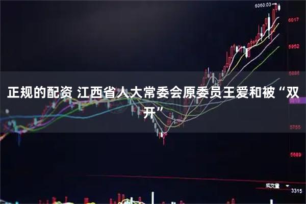正规的配资 江西省人大常委会原委员王爱和被“双开”